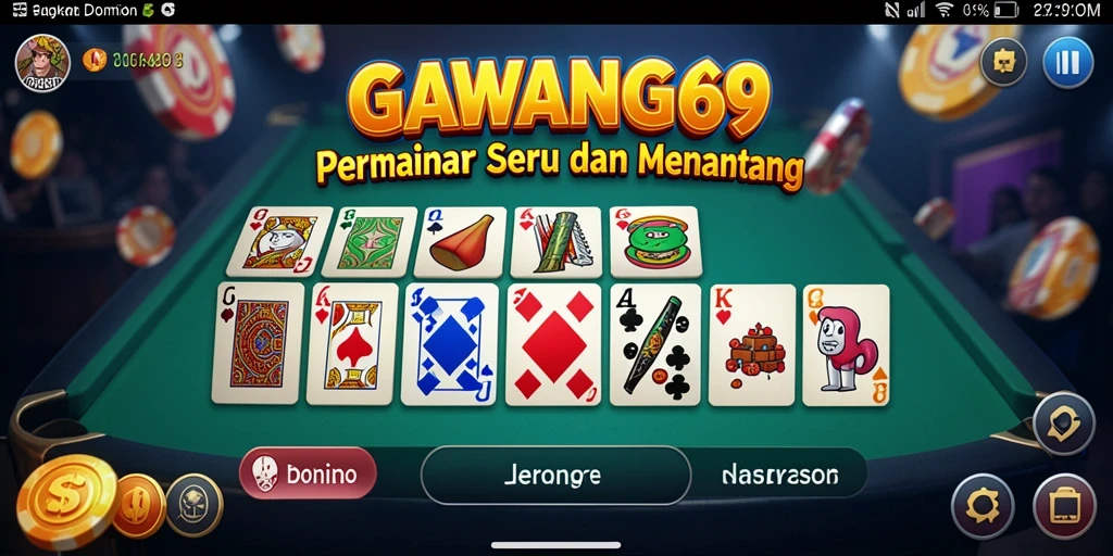 Tampilan gameplay GAWANG69 yang menegangkan dan seru.