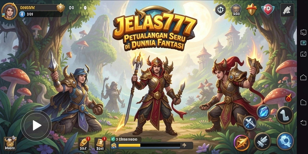 Tampilan gameplay JELAS777 yang seru dan menantang.
