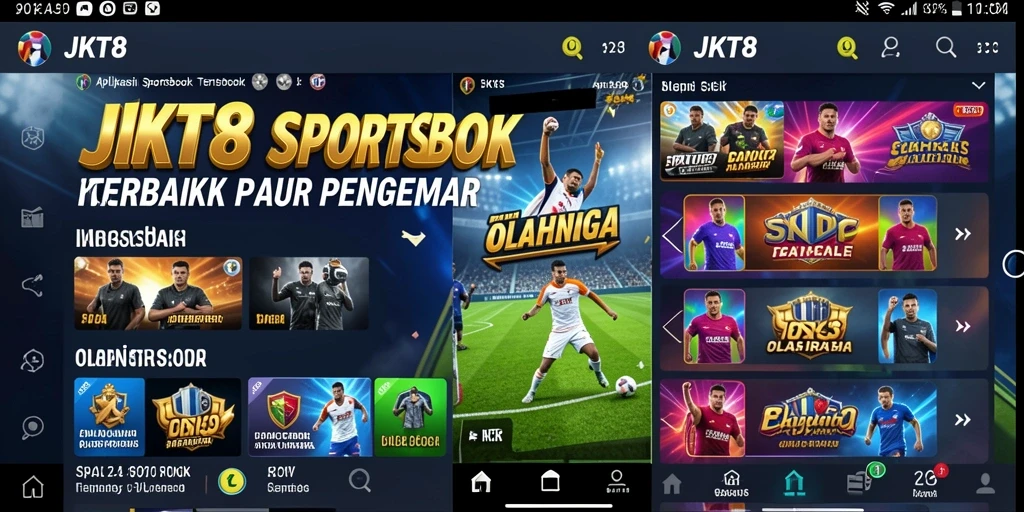 Screenshot JKT8 menampilkan fitur taruhan olahraga yang menarik.