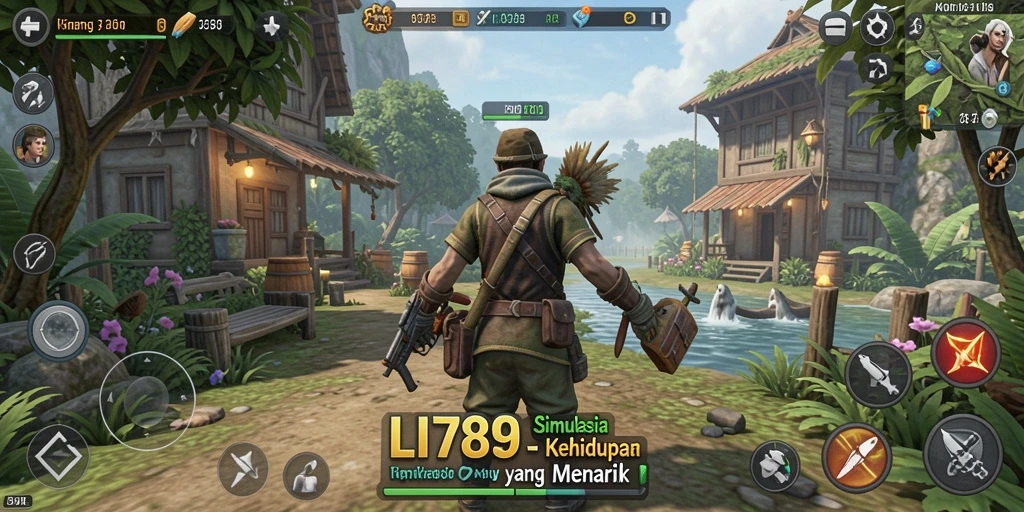 Tampilan gameplay LI789 yang menampilkan interaksi karakter dan lingkungan.