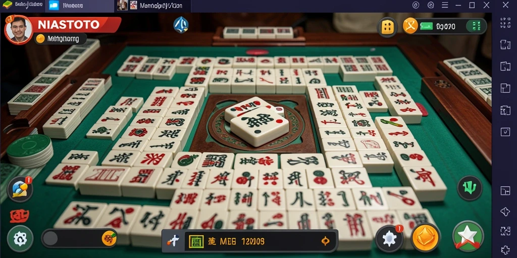 Tampilan gameplay menarik dari NIASTOTO, nikmati setiap momen permainan Mahjong.