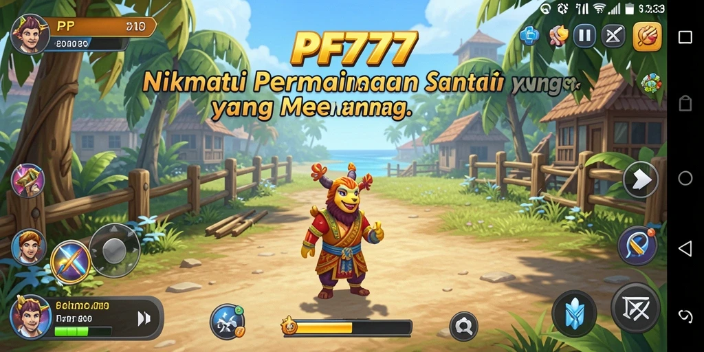 Tampilan screenshot gameplay PF777 yang penuh warna dan menyenangkan.