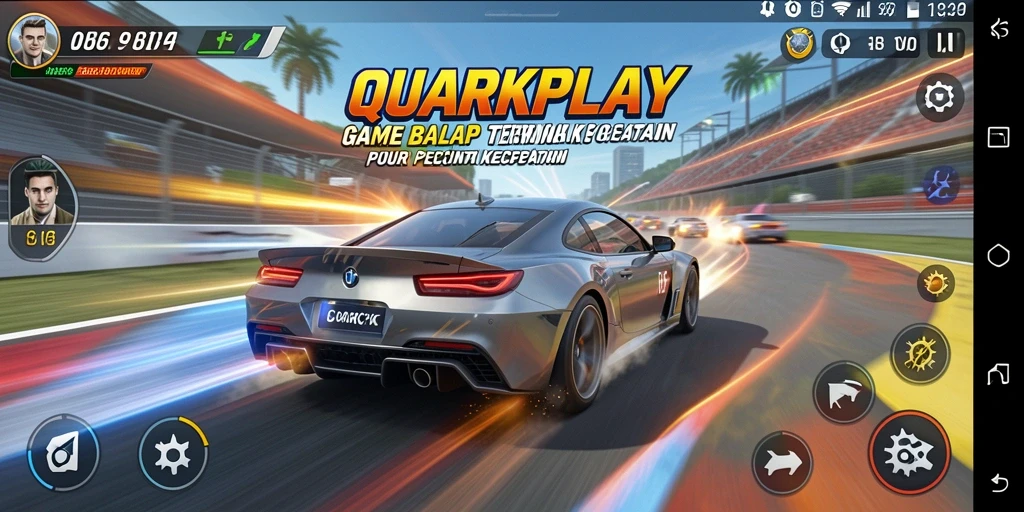 Gameplay balap mendebarkan di QUARKPLAY dengan grafis mengesankan.