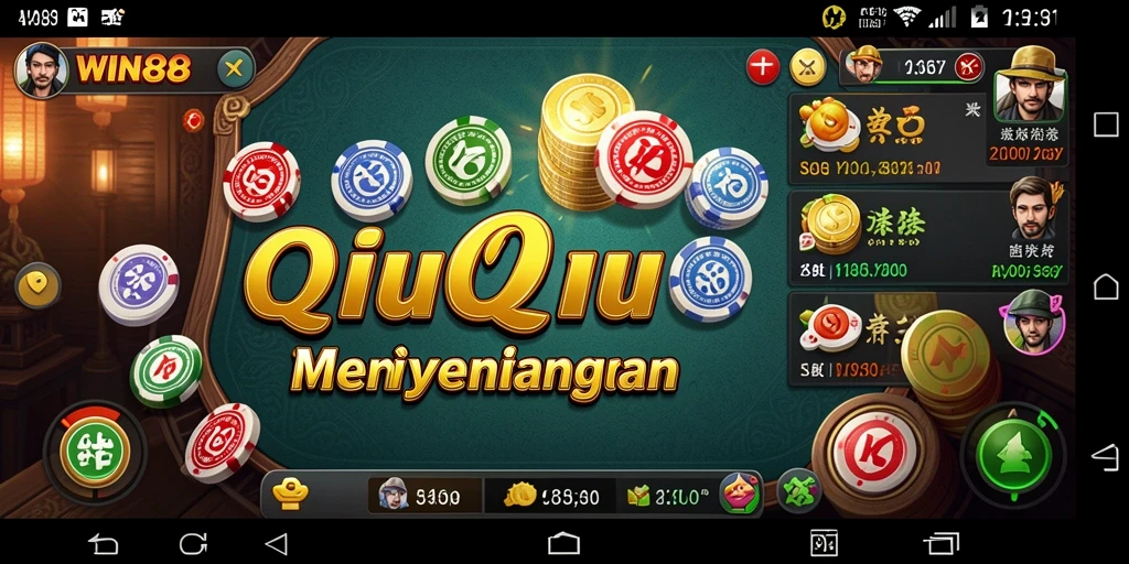 Tampilan gameplay QiuQiu yang menarik dan interaktif.